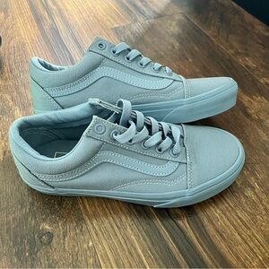 NEW Vans Old Skool Pastel Mono Dusty Blue Low-Top Shoes US Mens 4.5 Women 6